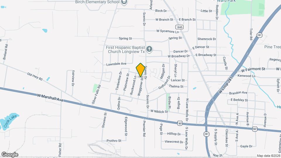 605 Waggoner St Map and Location Details