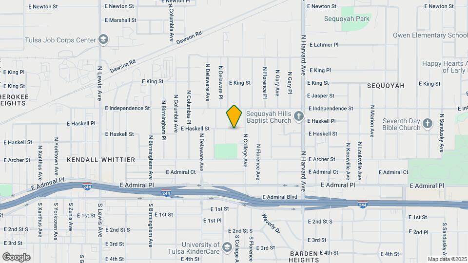 2918 E Haskell St Map and Location Details