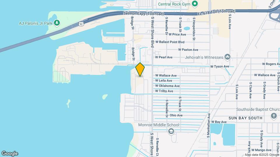 Aqua at Westshore Yacht Club Map and Location Details