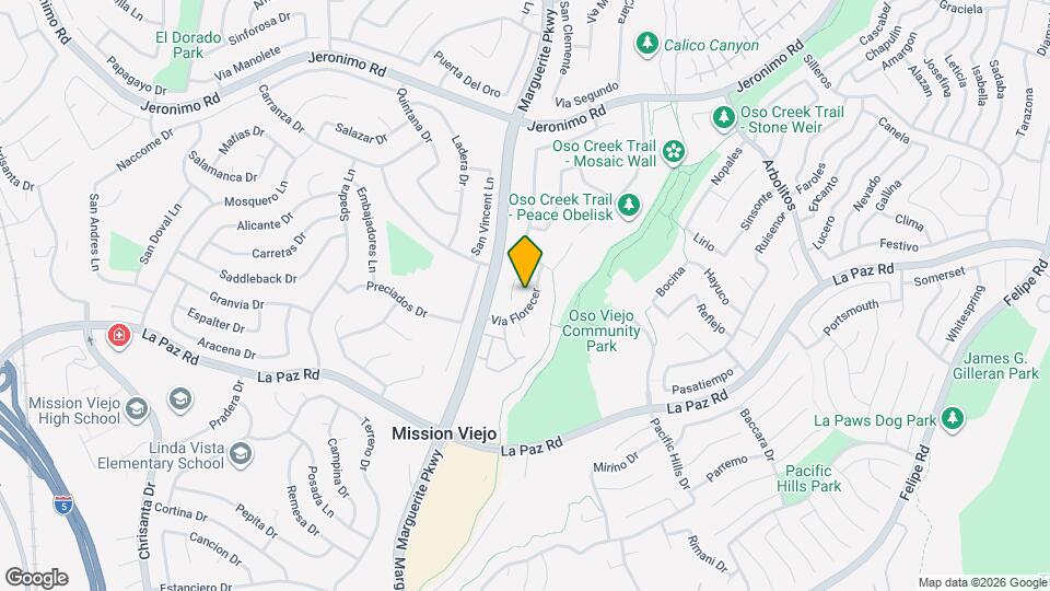 Avalon Mission Viejo Mapa y Detalles de la Ubicación