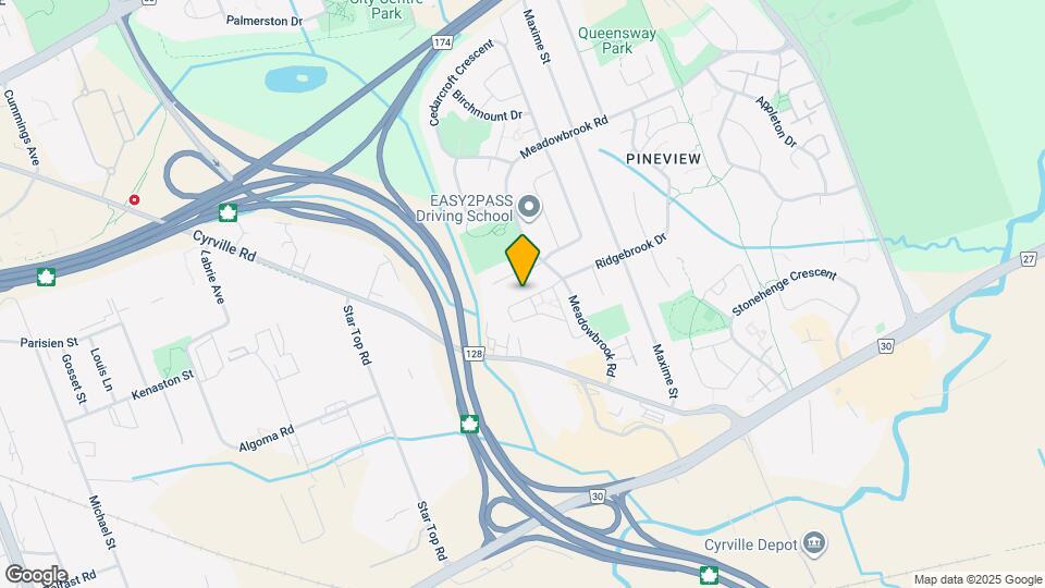 1444 Foxwell St Map and Location Details