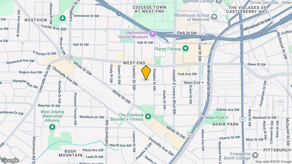 1037 Oglethorpe Ave Map and Location Details