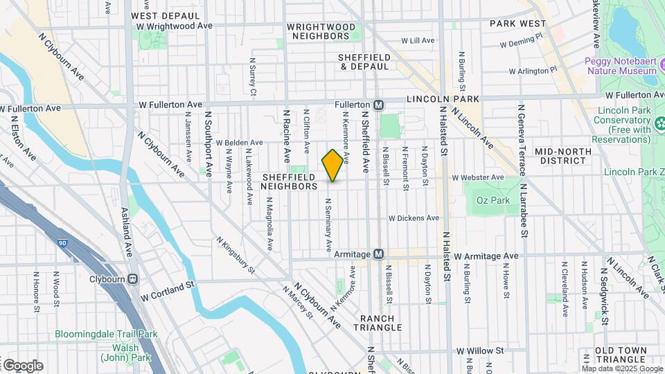 2159 N Seminary Ave Map and Location Details