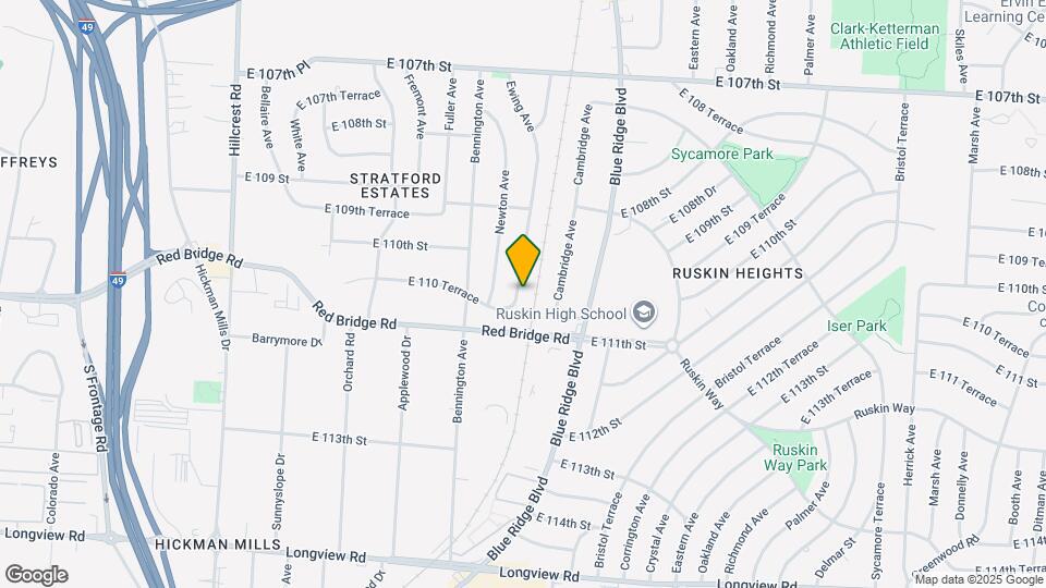 11007 Ewing Ave Map and Location Details