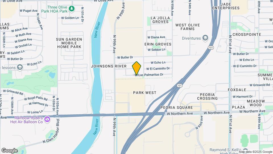 9747 W Las Palmaritas Dr Map and Location Details