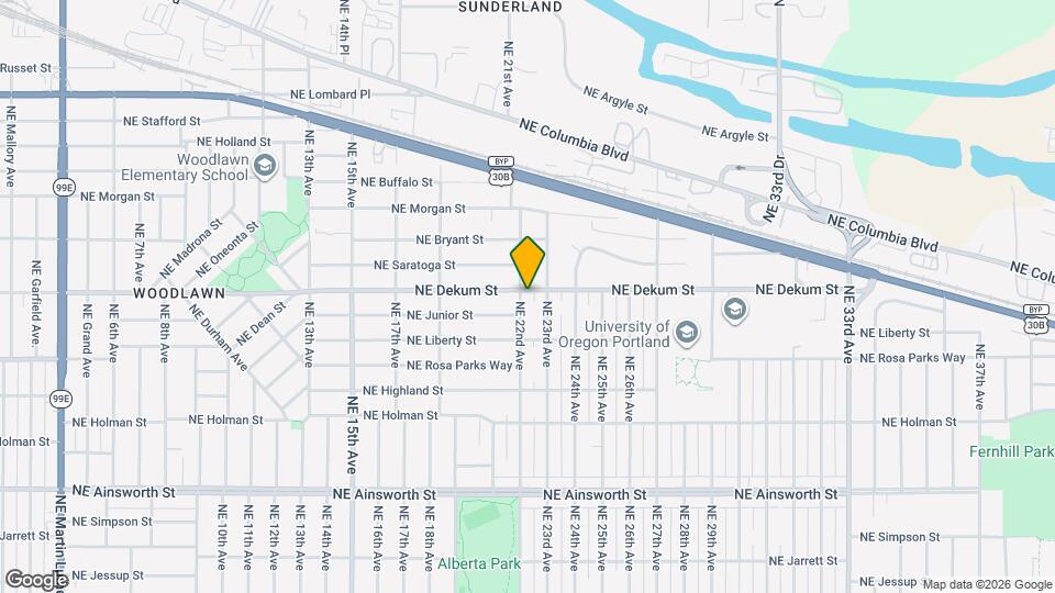 6738 NE 22nd Ave Map and Location Details