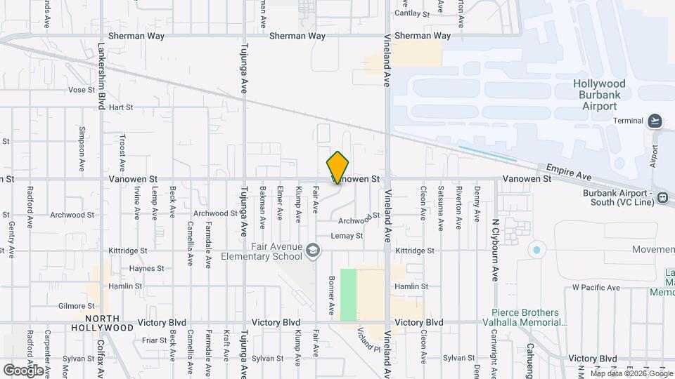 11125 Welby Way Map and Location Details
