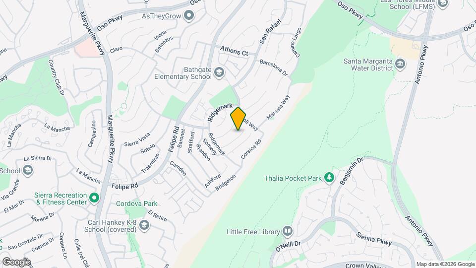 26581 Domingo Dr Mapa y Detalles de la Ubicación