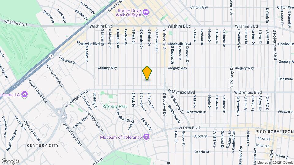 341 S Rodeo Dr Map and Location Details