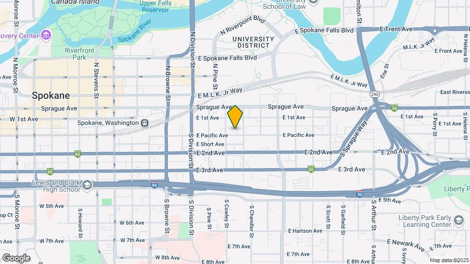 217 E Pacific Ave Map and Location Details