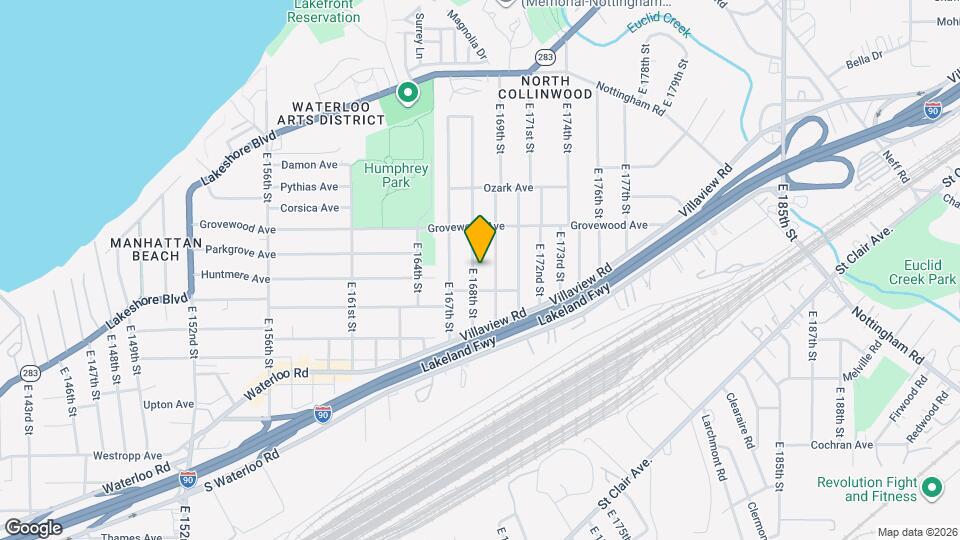 1221 E 168th St Map and Location Details