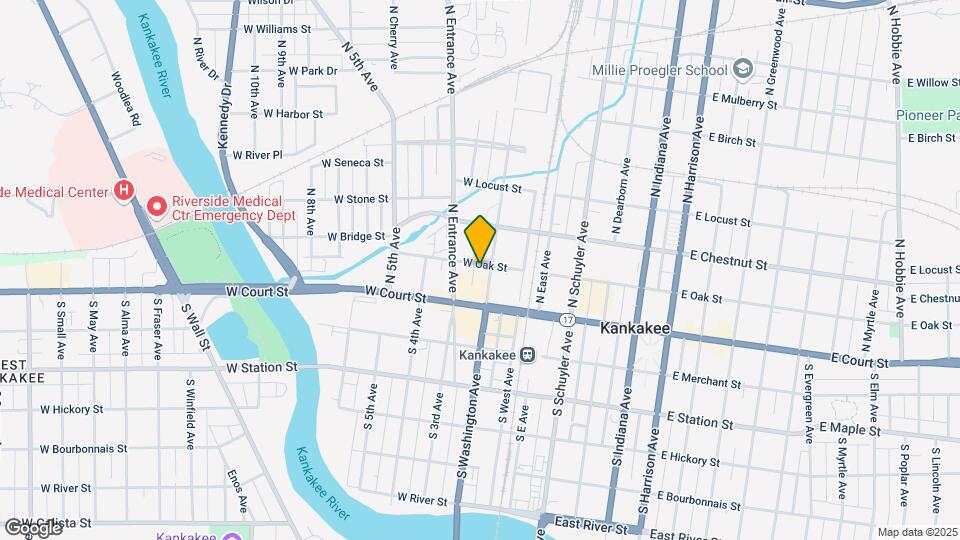 232 W Oak St Map and Location Details