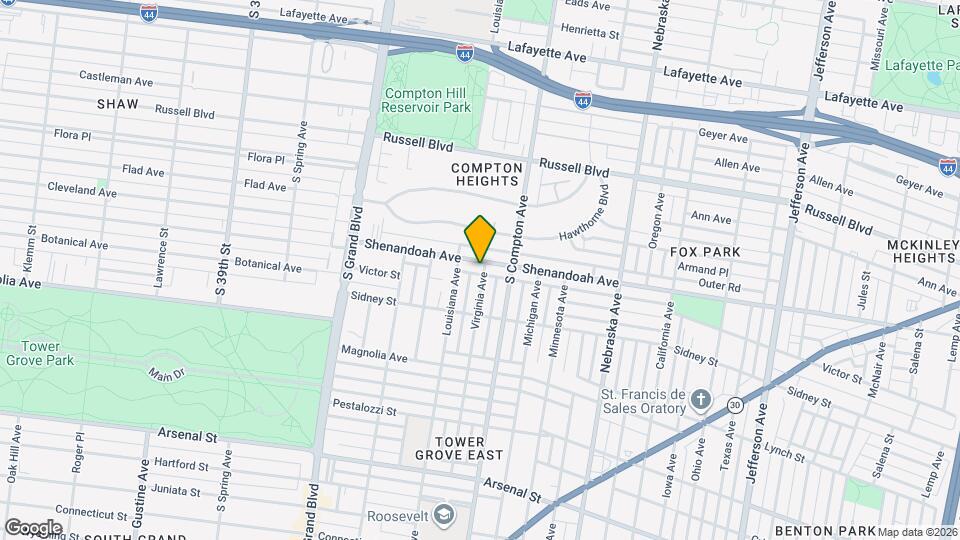 3300 Shenandoah Ave Map and Location Details