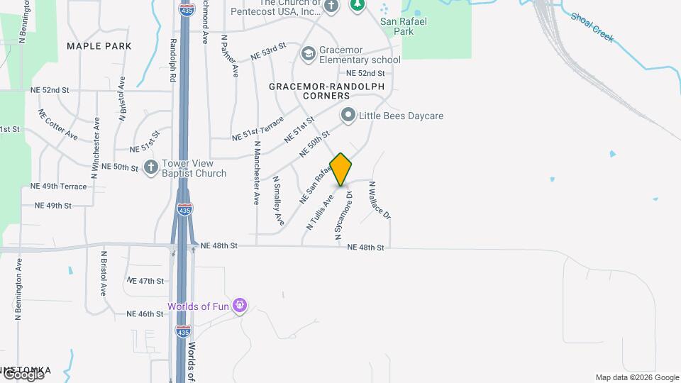 4843 N Tullis Ave Map and Location Details