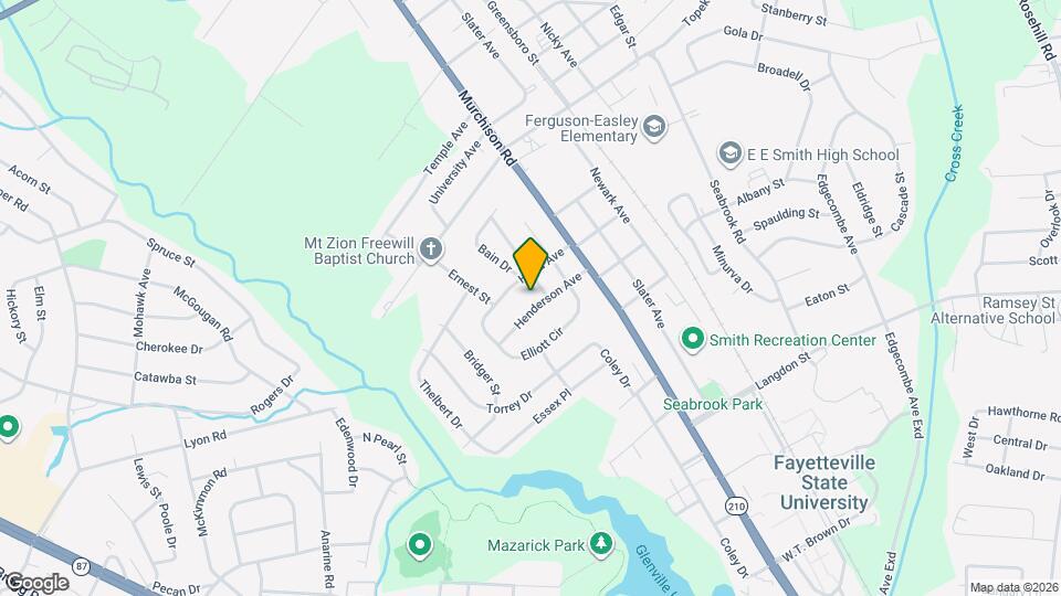 1108 Henderson Ave Map and Location Details