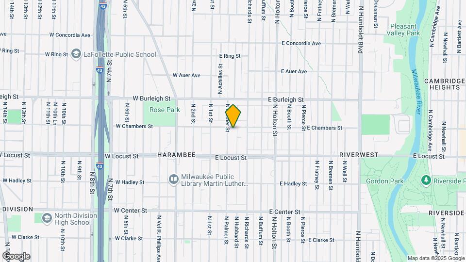 215 E Chambers St Mapa y Detalles de la Ubicación