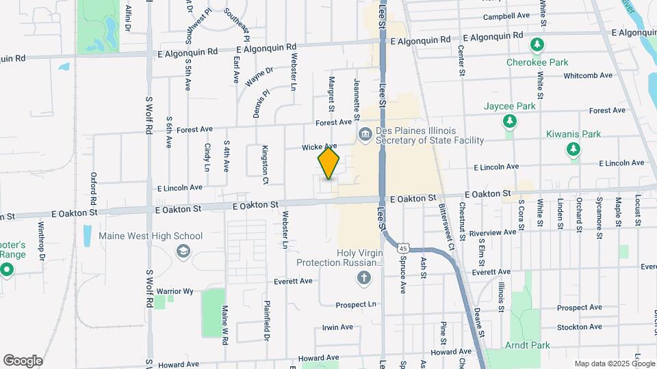 1050 E Oakton St Map and Location Details