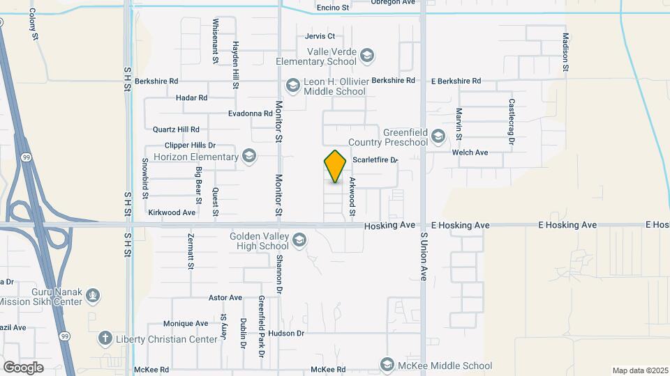600 Hosking Ave Map and Location Details