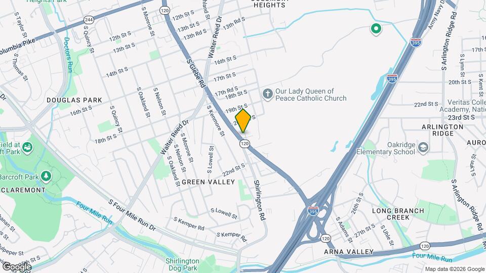 2029 S Glebe Rd Map and Location Details