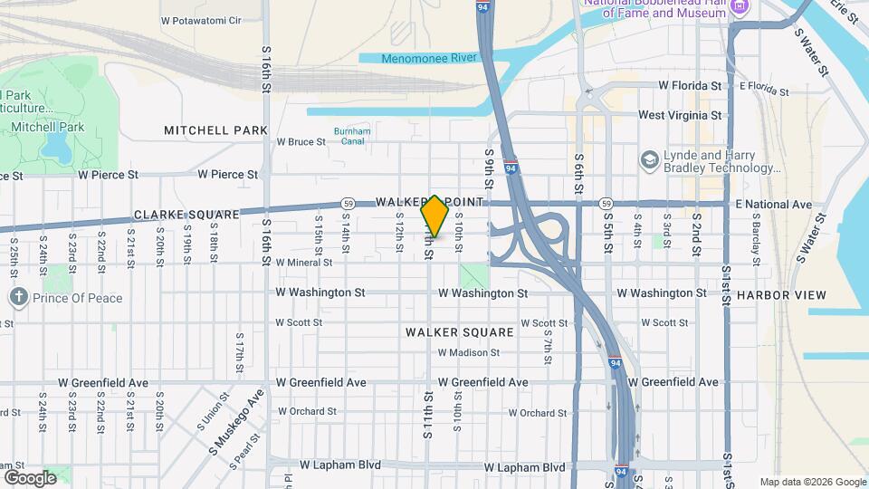 916 S 11th St, Unit A Map and Location Details