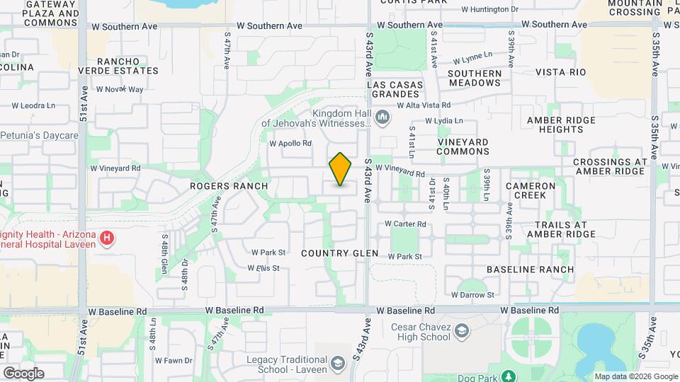4336 W Maldonado Rd Map and Location Details