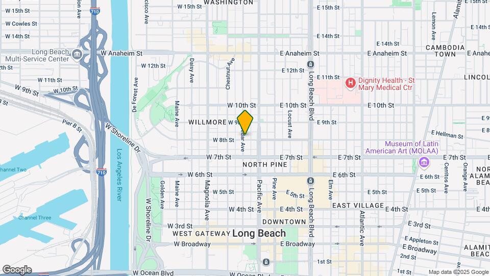 241 W 8th St Map and Location Details