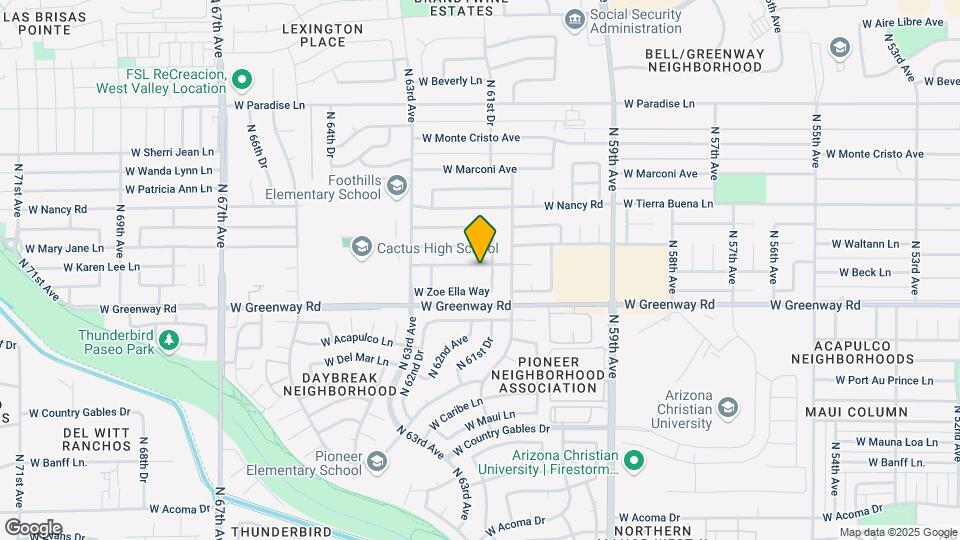 6123 W Karen Lee Ln Map and Location Details