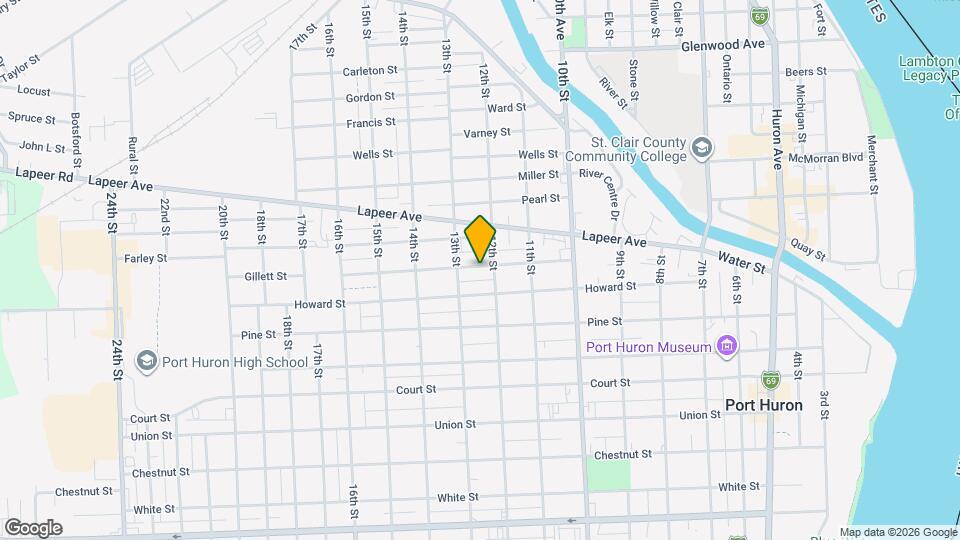 1234 Gillett St Map and Location Details