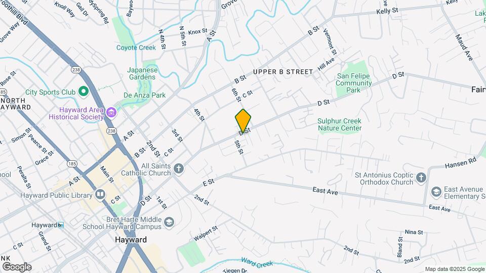 1535 D St Mapa y Detalles de la Ubicación