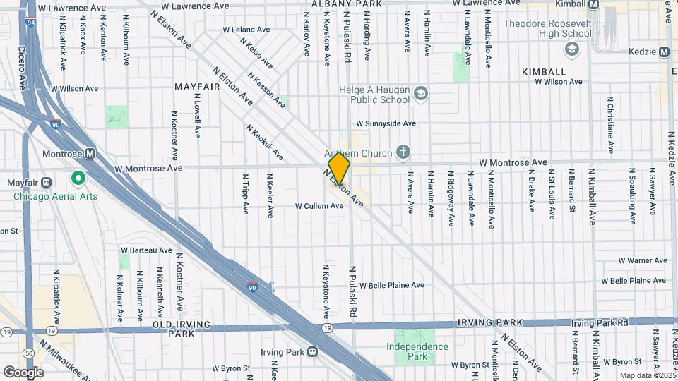 4354 N Elston Ave Map and Location Details
