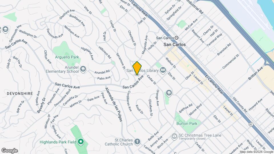 1700 San Carlos Ave, Unit 106 Map and Location Details