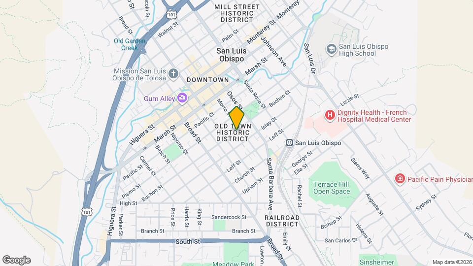 885 Buchon St Map and Location Details