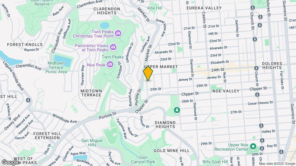 647 Grand View Ave Map and Location Details