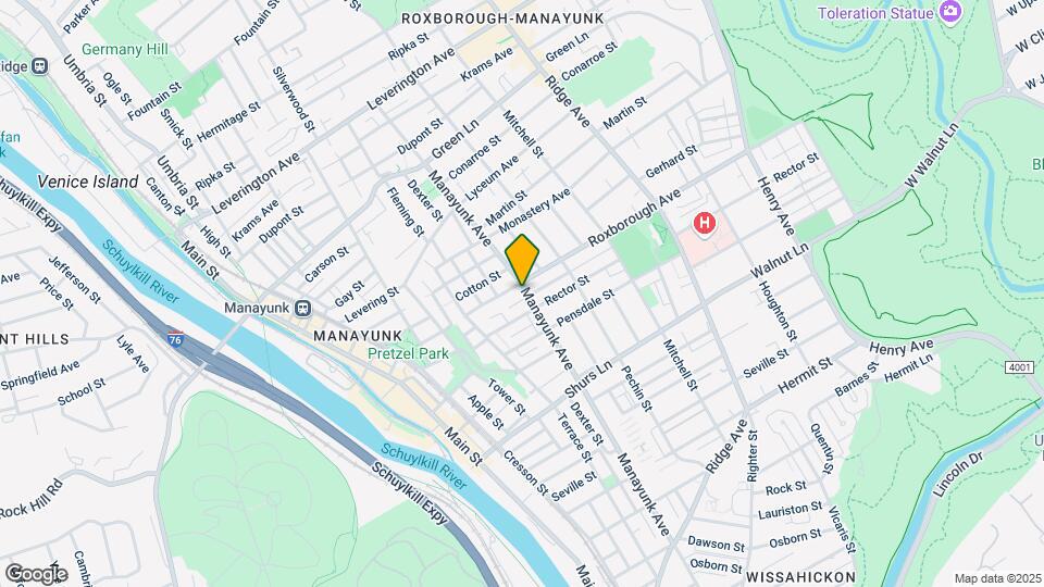 4264 Manayunk Ave Map and Location Details