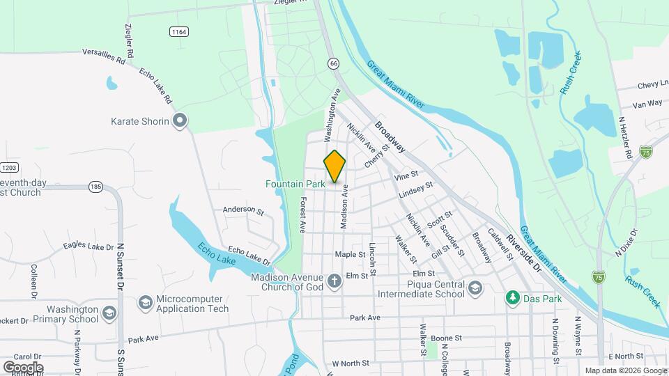 1114 Vine St Map and Location Details