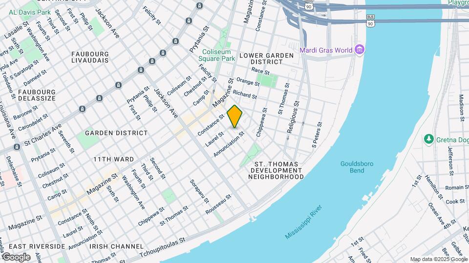 1931 EF Annunciation St Map and Location Details