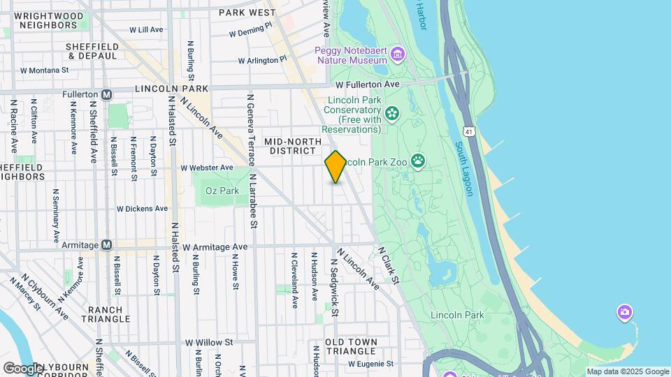 2121 N Sedgwick St, Unit 3 Map and Location Details