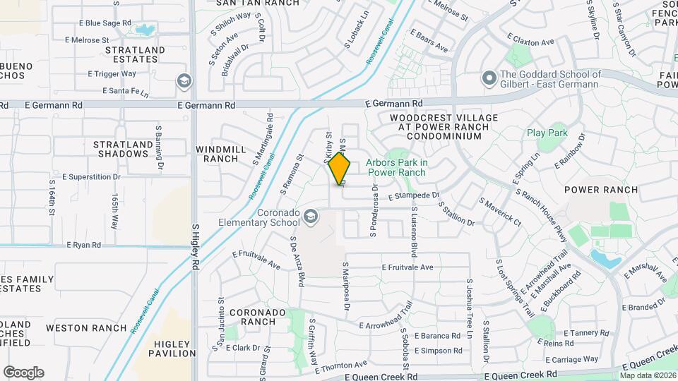 4248 S Mariposa Dr Map and Location Details