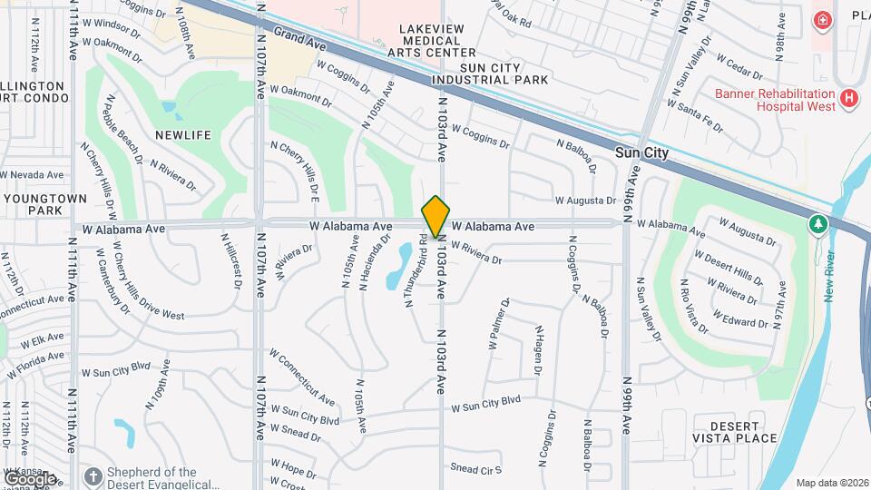 12026 N 103rd Ave Map and Location Details