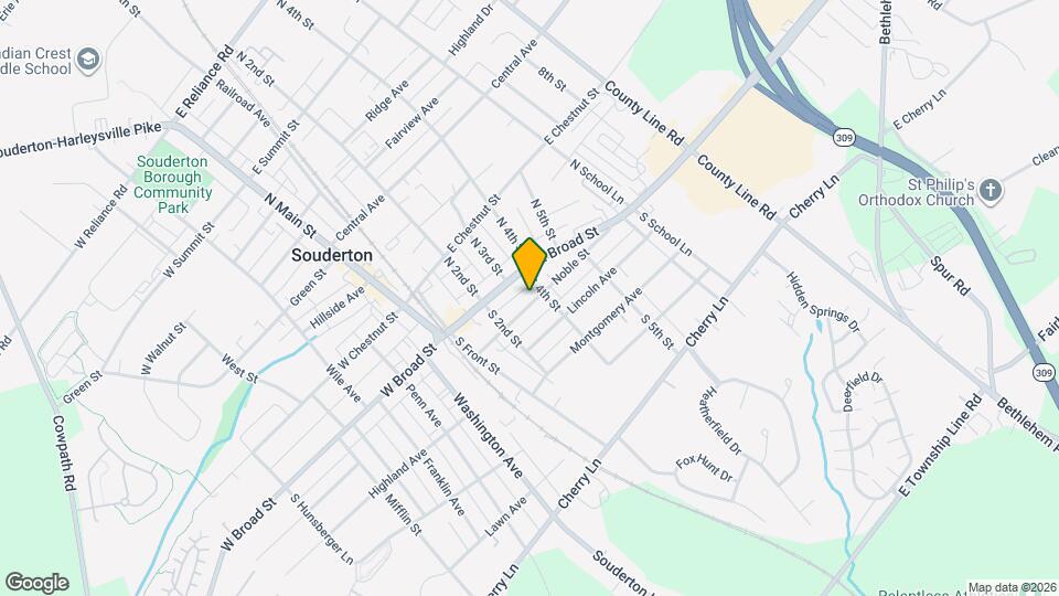 243 Noble St Map and Location Details