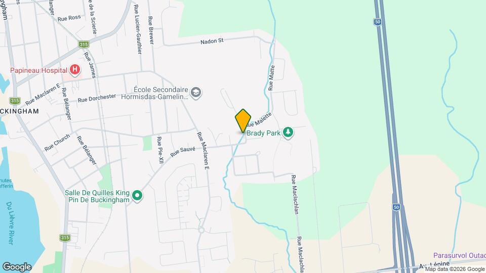 349 Sauvé Rue Map and Location Details