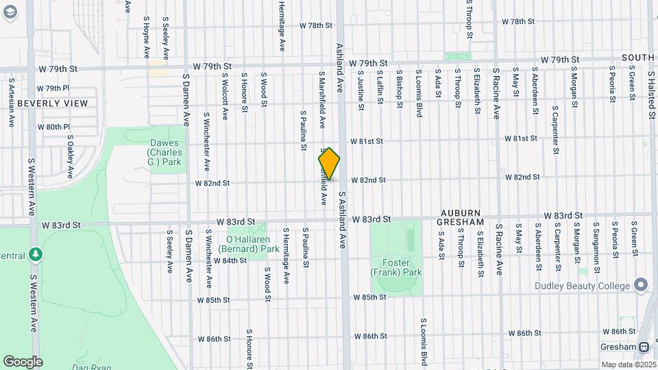 8201 S Marshfield Ave Map and Location Details