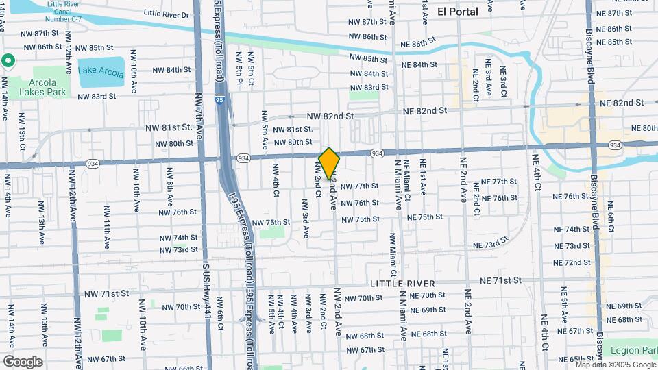 201 NW 77th St Map and Location Details