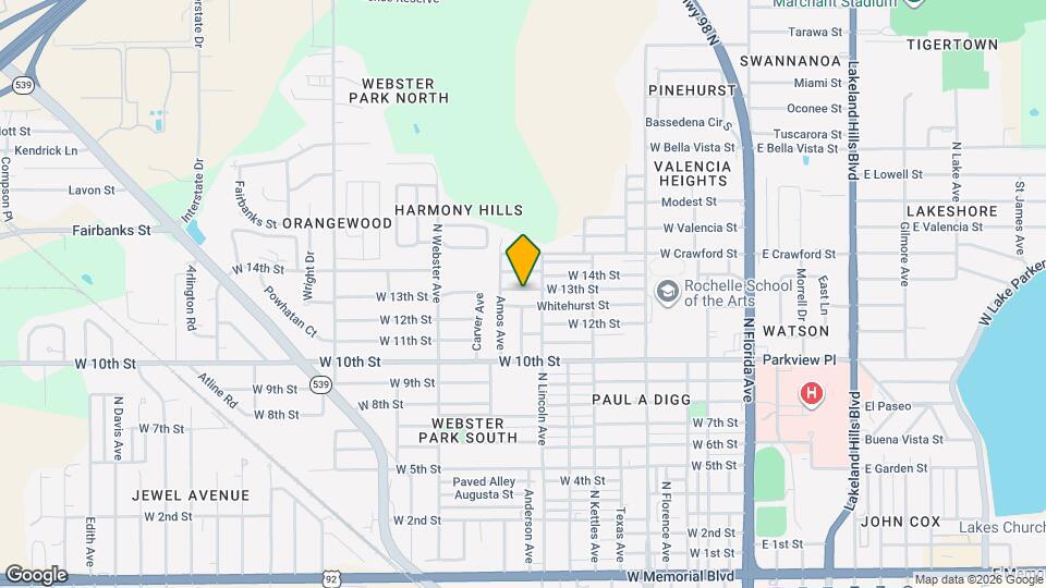 820 W 13th St Map and Location Details