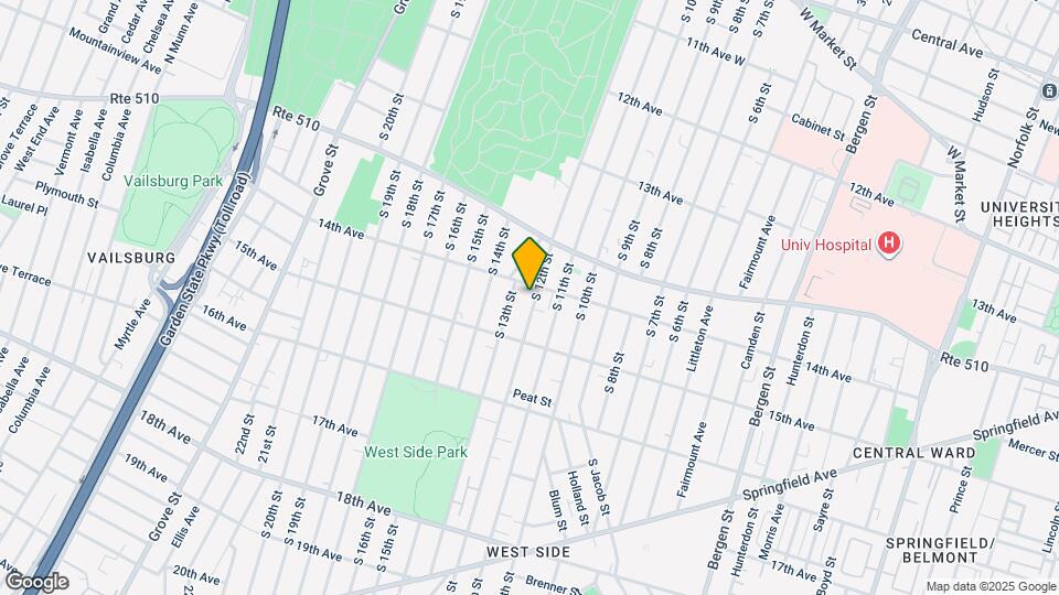 427 S 12th St, Unit 3 Map and Location Details