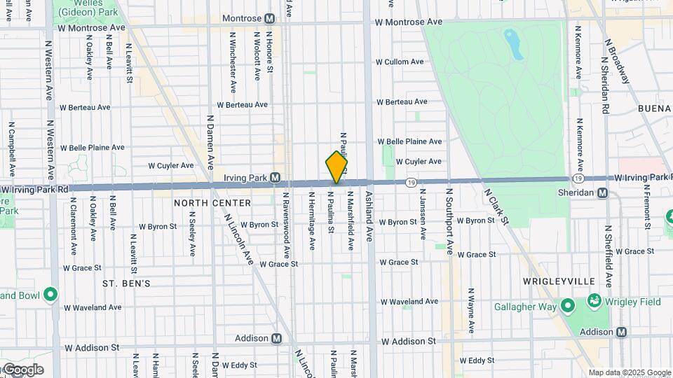 1655 W Irving Park Rd Map and Location Details