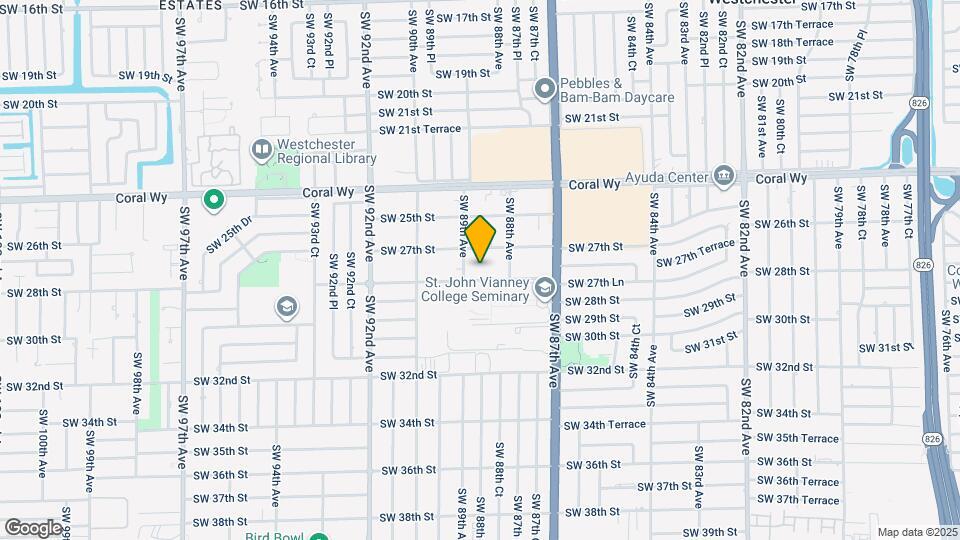 8871 SW 28th St Map and Location Details