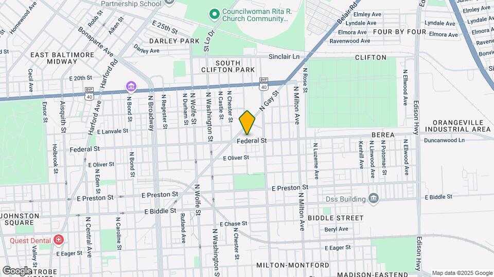 2120 Federal St Map and Location Details