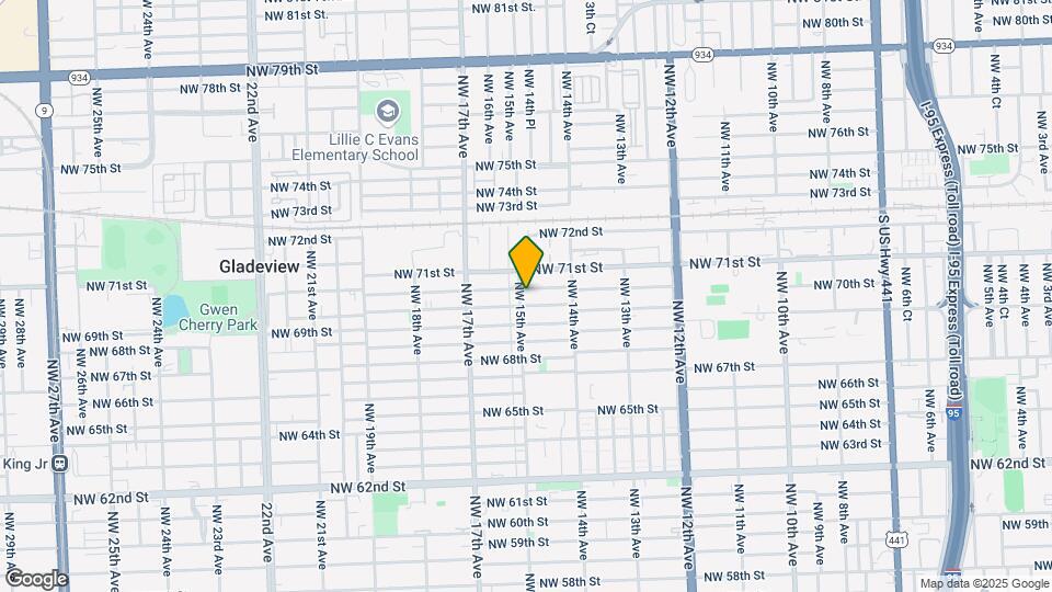 6955 NW 15th Ave Map and Location Details