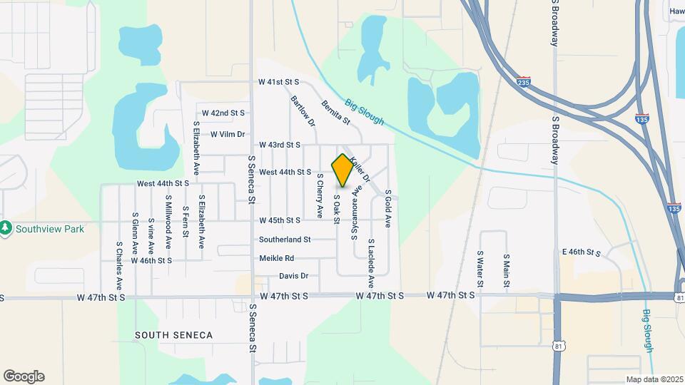 4532 S Oak Ave Map and Location Details